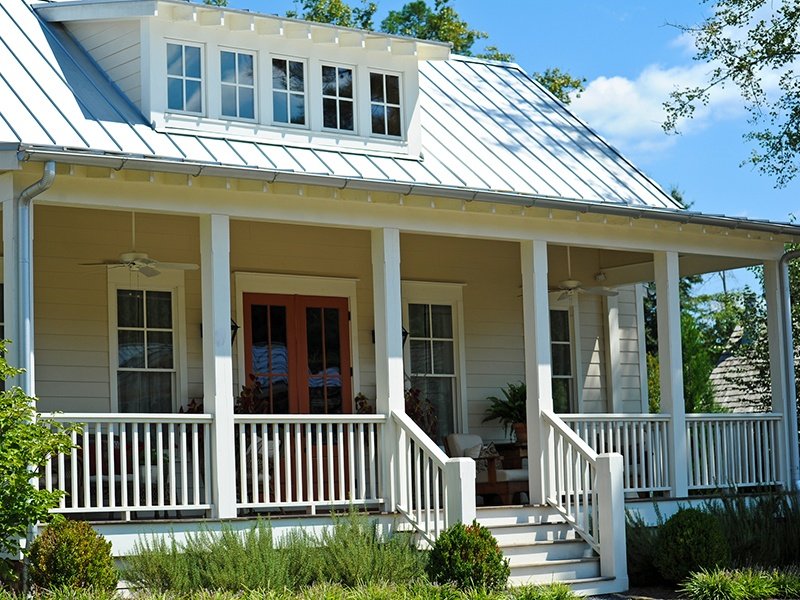 yellow house